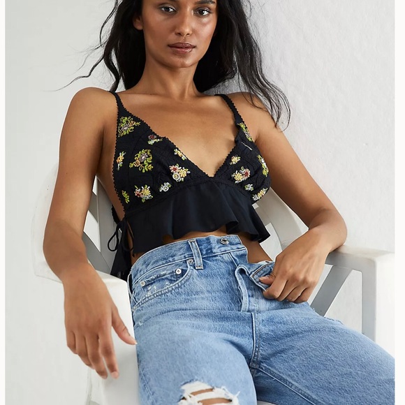 NWT Free People ivory white brami (bra + camisole), size L, this color sold out! - Picture 5 of 10